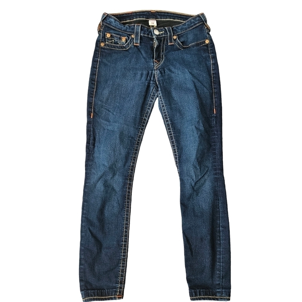 Authentic True Religion World Tour Skinny Jeans Made‎ in USA Jeans Sz 27